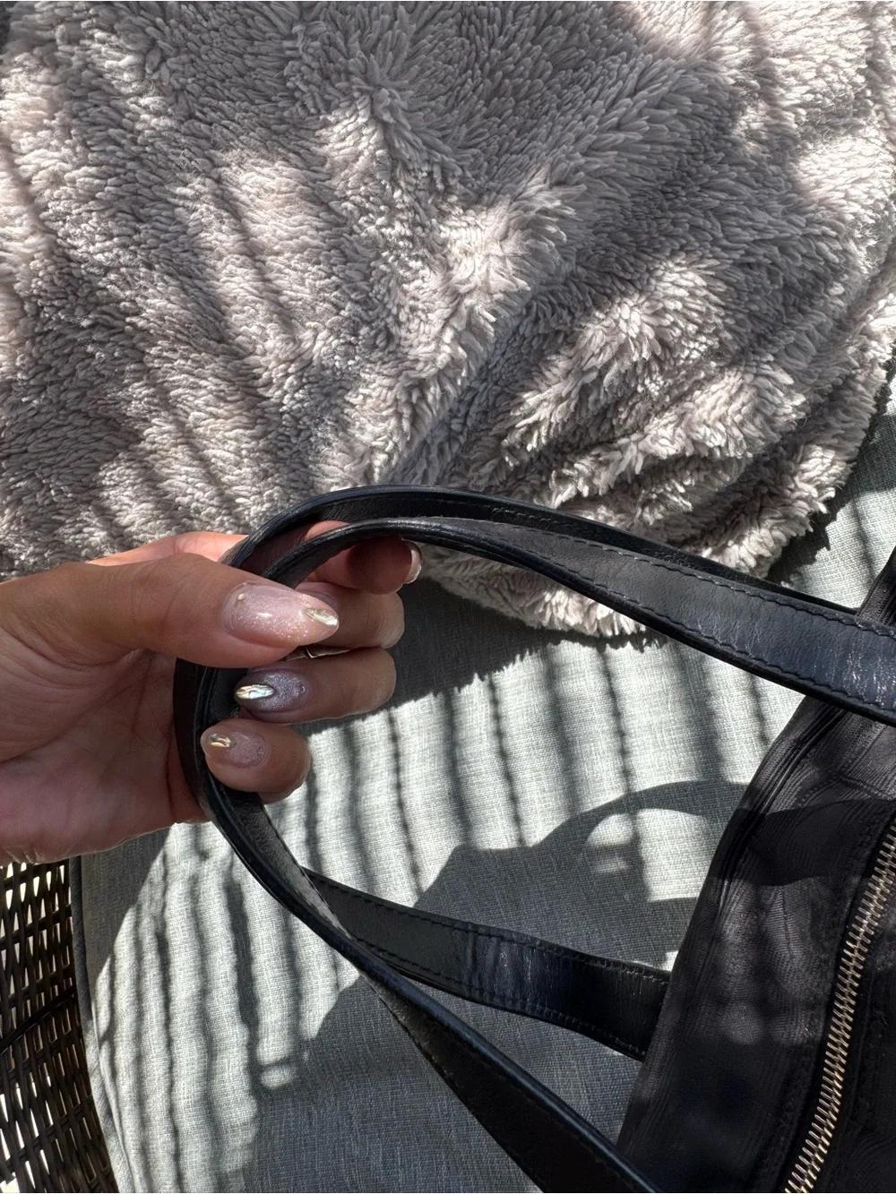 Vintage Chanel black bowler bag